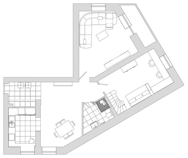 Современный План этажа by Nikita Kozlov