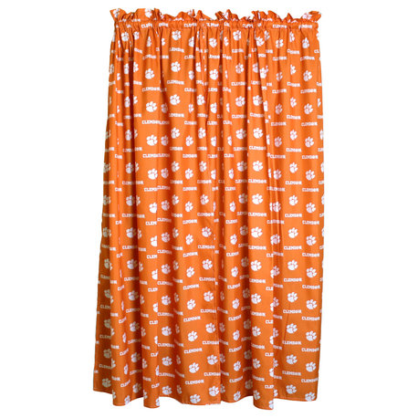 Clemson Tigers Printed Curtain Panels 42"x63", 42" X 63"