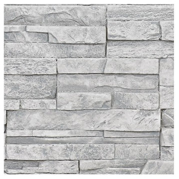 Faux Stone Wall Panel - DURANGO, Grey, Sample