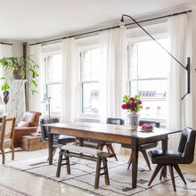 dining with curtains