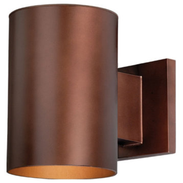 Vaxcel CO-OWD050BZ Chiasso 1-Light Outdoor Wall Sconce in Contemporary and Cylin