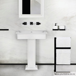 Eleganza 70 Basin Matt White Cristalplant - Bathroom Basins