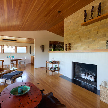 Caron & Brian's Mid-Century Kitchen, Dining & Living Room