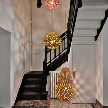 Koura and Coral Pendants in Entryway