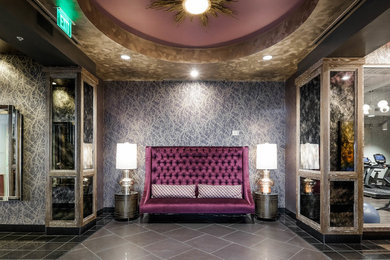 Inspiration for a contemporary living room remodel in Nashville