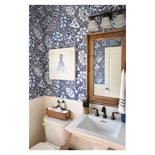 Beach Style Powder Room - Beach Style - Powder Room - Philadelphia