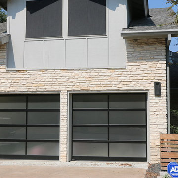 Full-view overhead garage doors