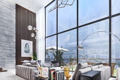 Inspiration for a modern home design remodel in Other