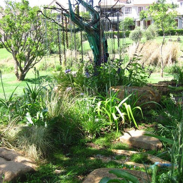 Eclectic, fun Gardening with recycled materials