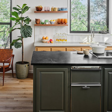 A Designer's Home Kitchen get a Warm, Modern Update