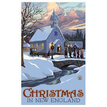 Paul A. Lanquist Christmas in New England New England Art Print, 12"x18"