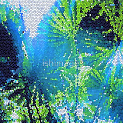 Metal Prints - 'Mosaic Palms' - Artwork
