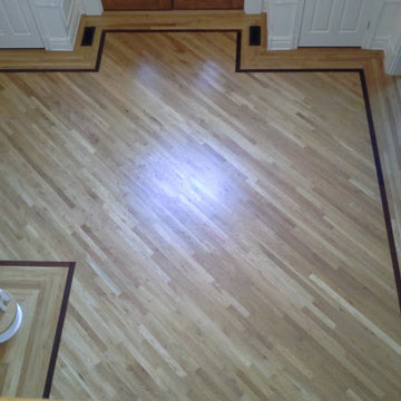 Hardwood borders and inlays