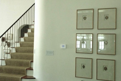 Example of a transitional staircase design