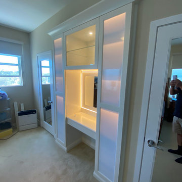 Aliso Viejo Vanity Purse Storage Closet and Vanity