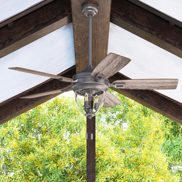 Honeywell Glencrest Indoor/Outdoor Ceiling Fan With Light, 52", Iron