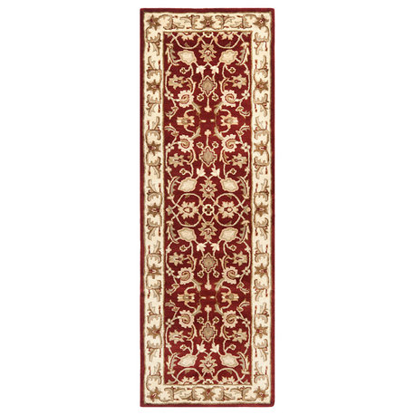 Safavieh Royalty ROY244B 2'3"x7' Red/Ivory Rug