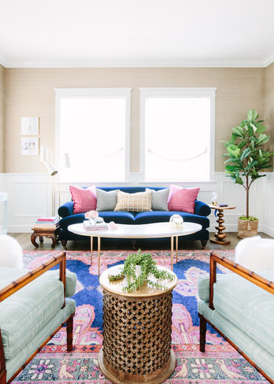 Room Of The Day Glam Sitting Packed With Personality Transitional By Glamour Nest