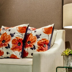 2018 Custom Pillow Line: LH112 Amapola Maraschino - Decorative Pillows