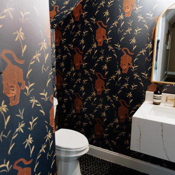Tiger Goddess Powder Room Reno