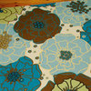 Home And Garden Rectangle Contemporary Rug, Cream, 10'x13'