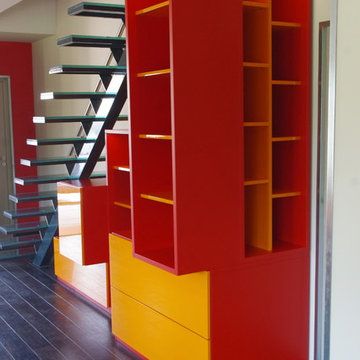 Concept caissons tout en couleurs (médium laqué haute brillance et satiné)