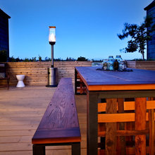 outdoor living , dining , trellis, shades