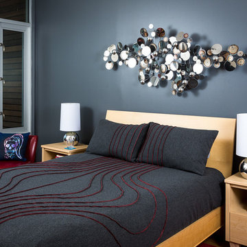 Modern Glamour Condo Bedroom and Bedding