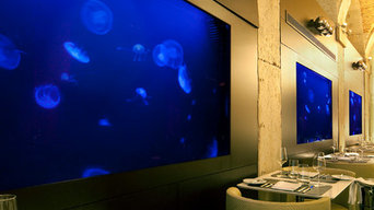 ADn jellyfish aquariums at Largo restaurant in Lisbon