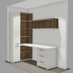 Custom Designed Kids Study and Bookshelves Unit - Kids Desks And Desk Sets
