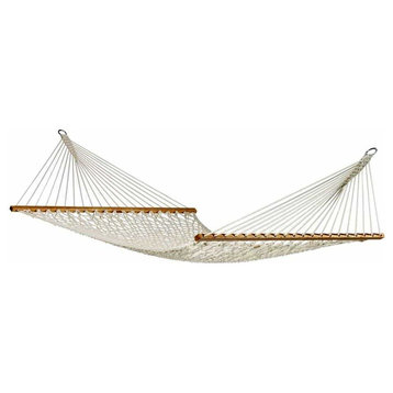 Cotton Rope Hammock with 3-Beam Stand