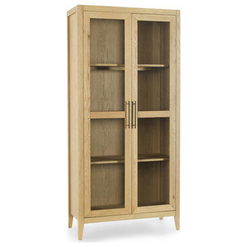 Beechgrove Curio Cabinet in Natural Brown