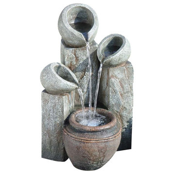 4 Vase Garden Fountain