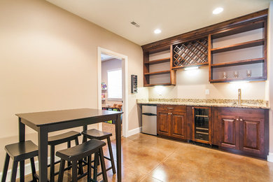 Inspiration for a transitional home bar remodel in Salt Lake City