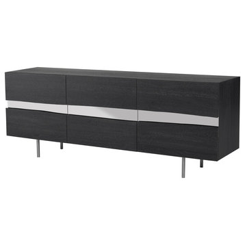 Sorrento Sideboard Cabinet, Oxidized Grey