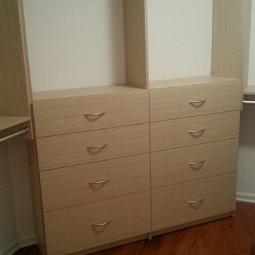 Hybrid Hanging and Floor Mount Closet