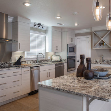 Contemporary White Kitchen | Portland, ME