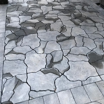 Backyard, Two Paver Types (w/ Putting Green!) - North Van, BC (Jointing)