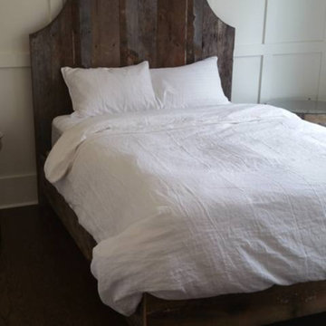 Oak Barnwood Bed Set