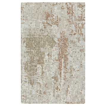 Jaipur Living Octave Handmade Abstract Area Rug, Taupe/Bronze, 10'x14'