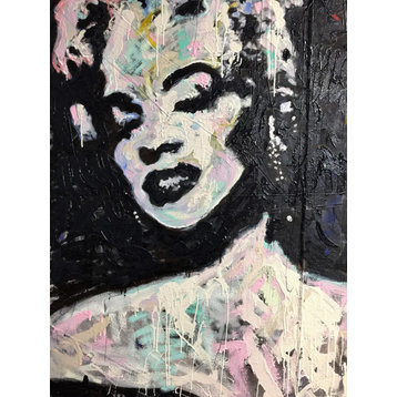 Marilyn Monroe Art Pop Art Painting by Matt Pecson, 48"x60"