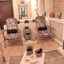 Basement lounge area