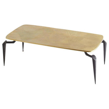 Tarsal Coffee Table, Black and Gold