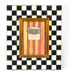 Courtly Check Enamel Frame - 5" x 7" | MacKenzie-Childs - Picture Frames