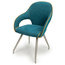 Adelaide Faux Leather Dining Chairs, Stone Blue, Set of 2