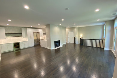 Inspiration for a contemporary living room remodel in Chicago
