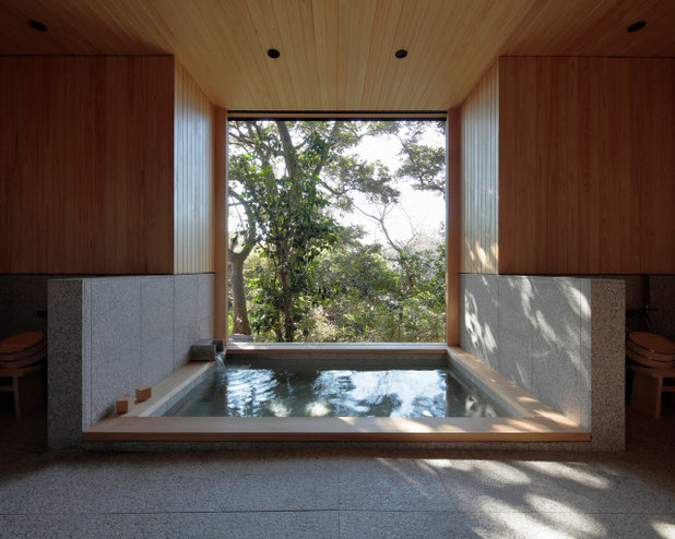 和室・和風 浴室 by CUBO design architect