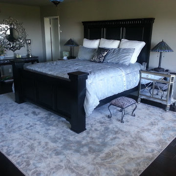 Modern Contemporary Grey Rug for Bedroom