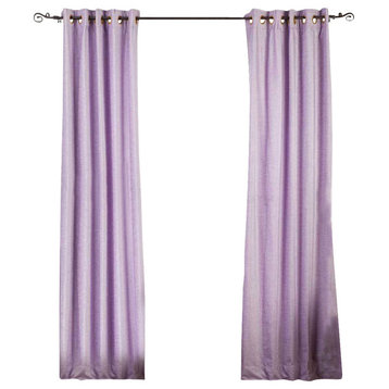 Lavender Ring / Grommet Top Velvet Curtain / Drape / Panel -43W x 84L-Piece