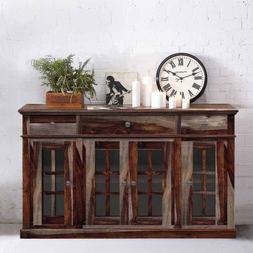 Dallas Ranch Rustic Solid Wood Contemporary Sideboard